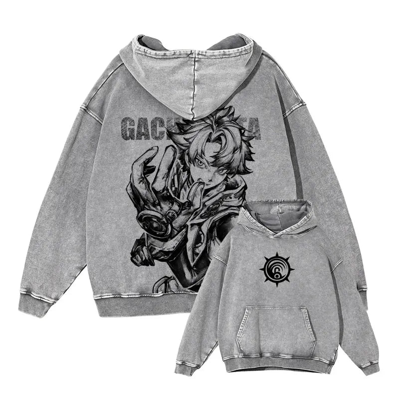 Limited Edition Gachiakuta Rudo Surebrec Gray Hoodie
