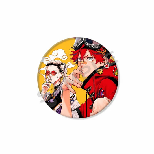 Gachiakuta Button Pin – Rudo & Chimera Streetwear