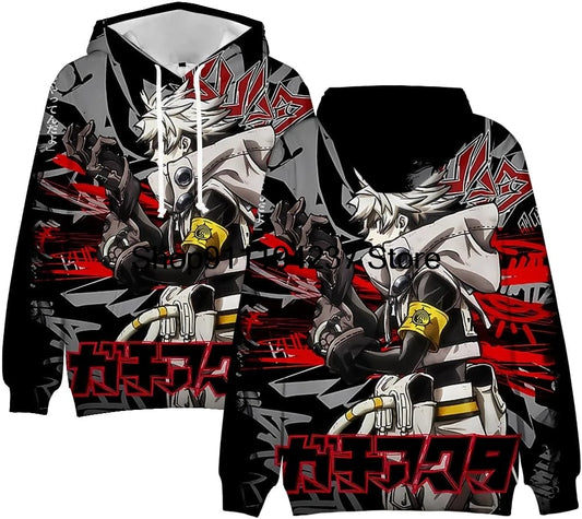 Gachiakuta Anime Rudo Black Hoodie
