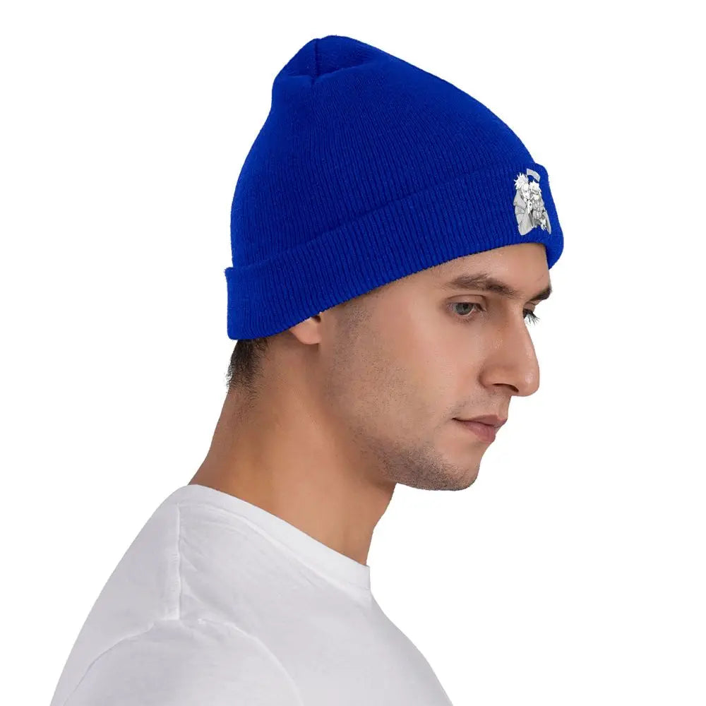 Gachiakuta Blue Beanie Featuring Rudo and Enjin