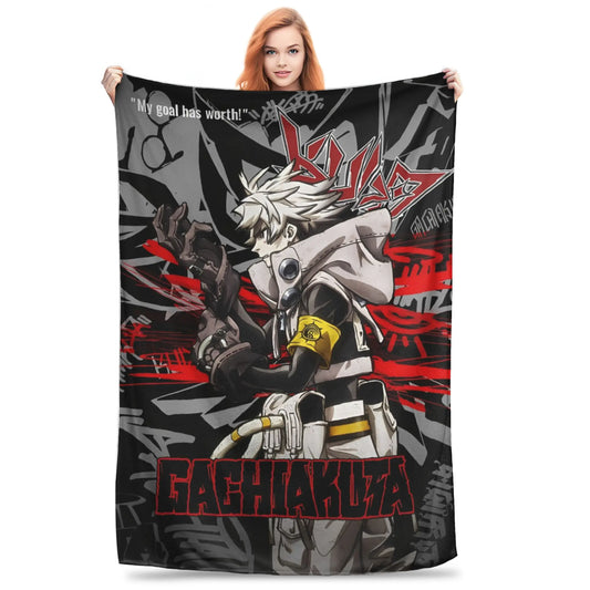 Gachiakuta Rudo Graffiti Fleece Blanket “My Goal Has Worth!”