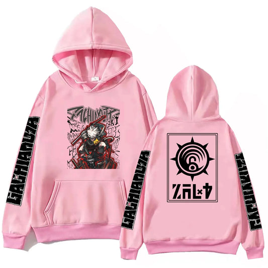 Gachiakuta Anime Rudo Team Cleaner's Pink Hoodie