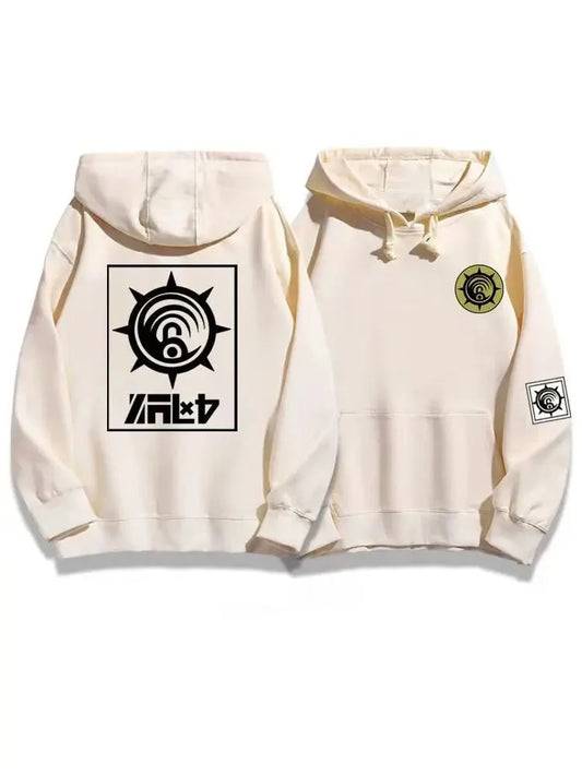 Gachiakuta The Team Cleaners Beige Hoodie