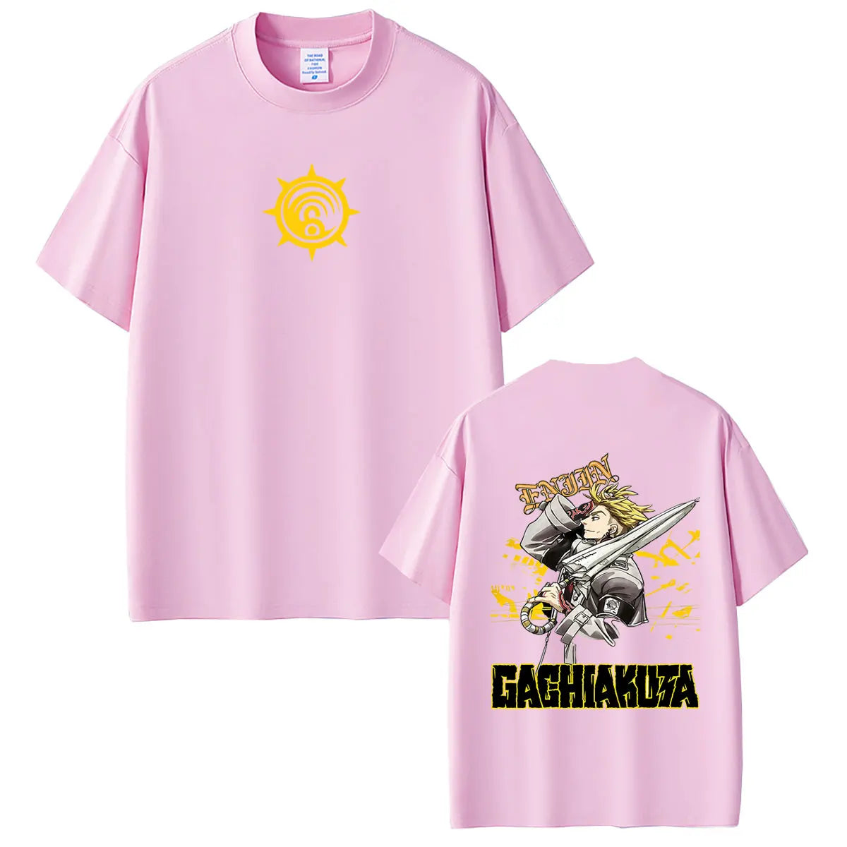 Gachiakuta Enjin Umbreaker Cleaner Pink T-Shirt