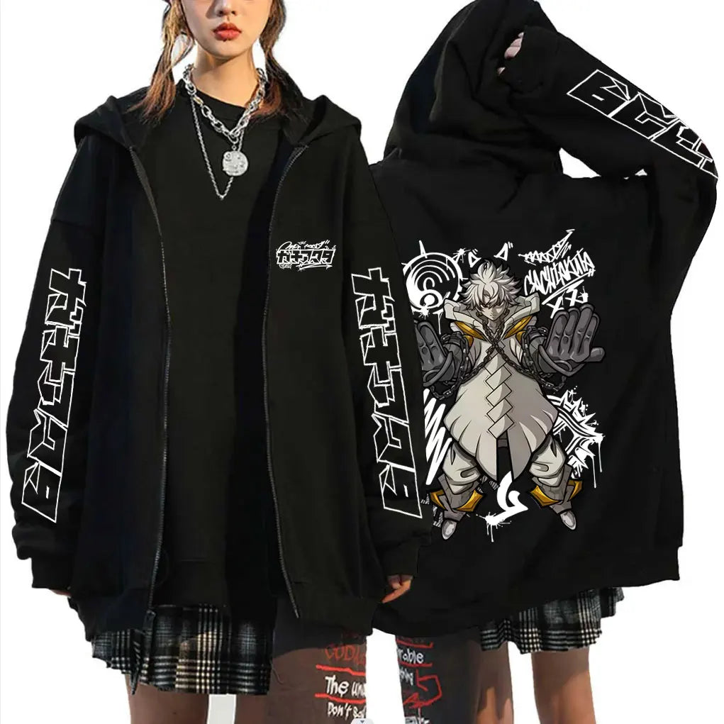 Gachiakuta Rudo Surebrec Giver Red Zip-Up Hoodie