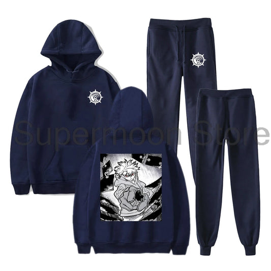 Gachiakuta Rudo Team Cleaners Navy Blue Tracksuit