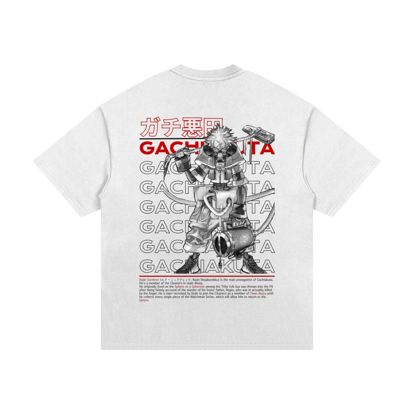 Gachiakuta Rudo Surebrec White T-Shirt
