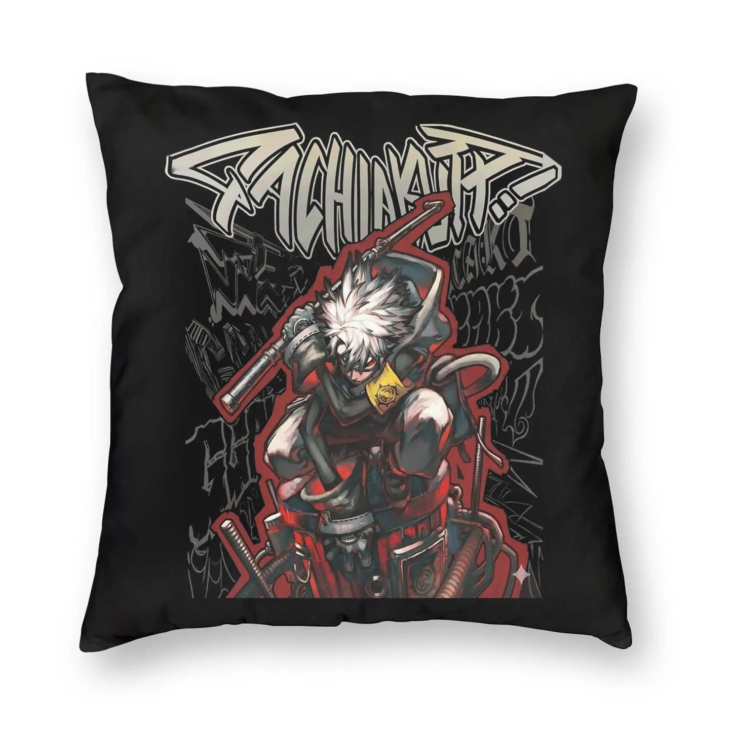 Gachiakuta Rudo Surebrec Groundbreaker Black Cushion