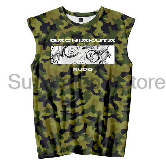 Gachiakuta "Crazy" Rudo Camouflage Tank Top