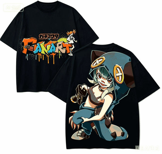 Gachiakuta Guita Graffiti Black T-Shirt