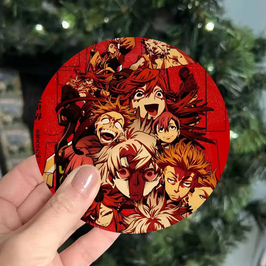 Gachiakuta Red Manga Art Wooden Drink Coaster Anti Slip