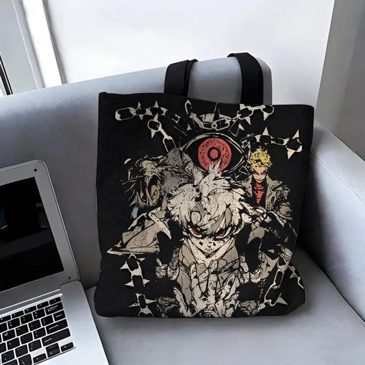 Gachiakuta Rudo and Cleaners Black Tote Bag