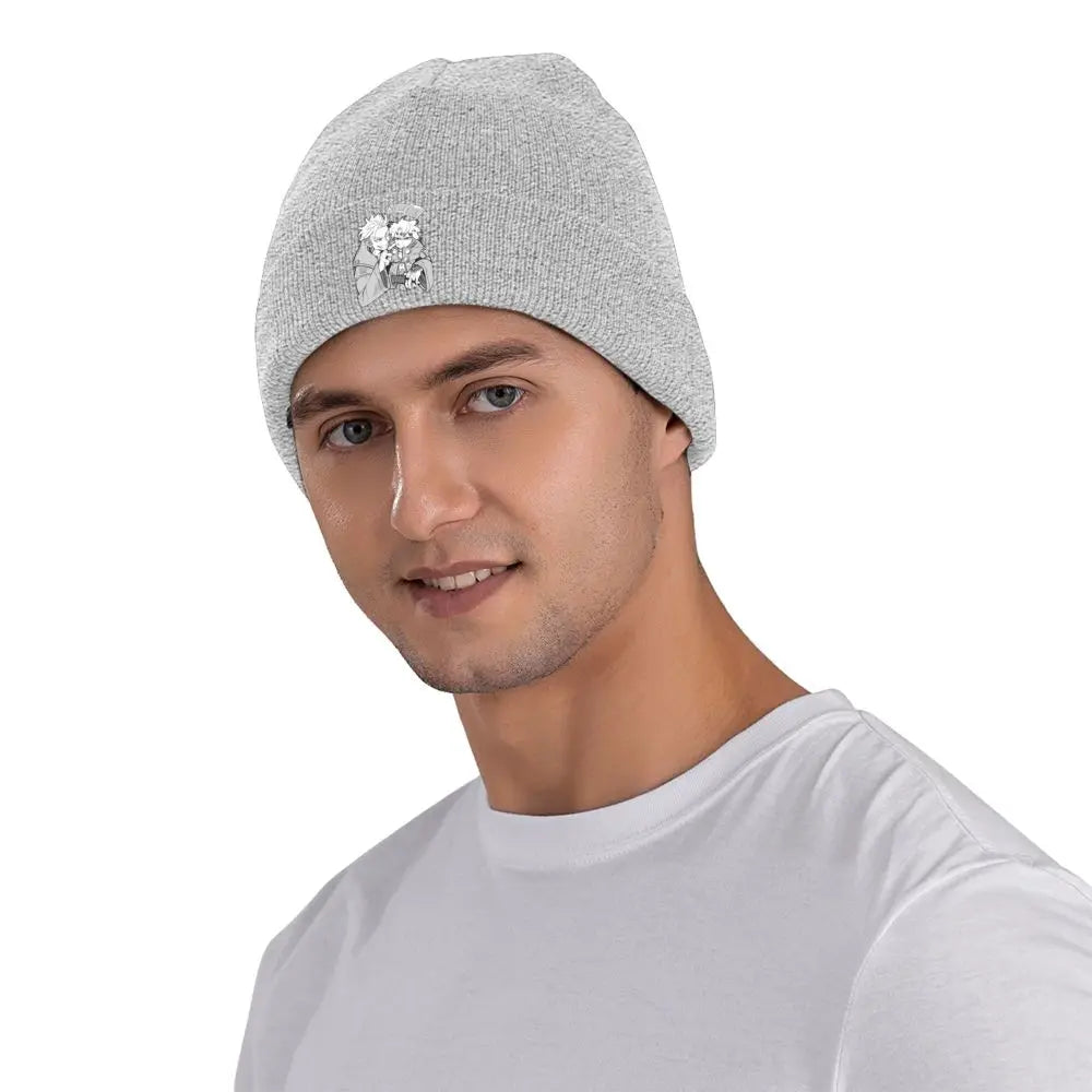 Gachiakuta Gray Beanie Featuring Rudo and Enjin