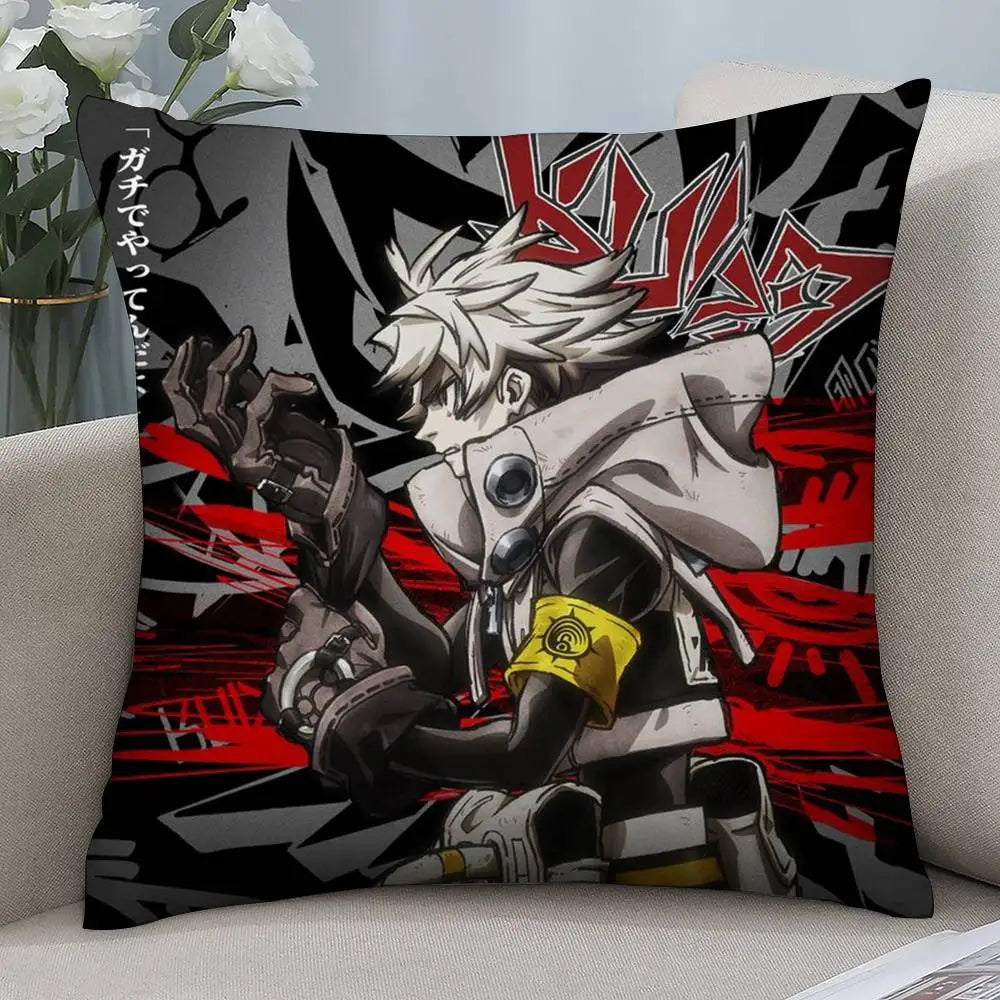 Gachiakuta Rudo Throw Pillow – Monochrome