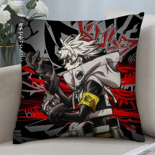 Gachiakuta Rudo Throw Pillow – Monochrome