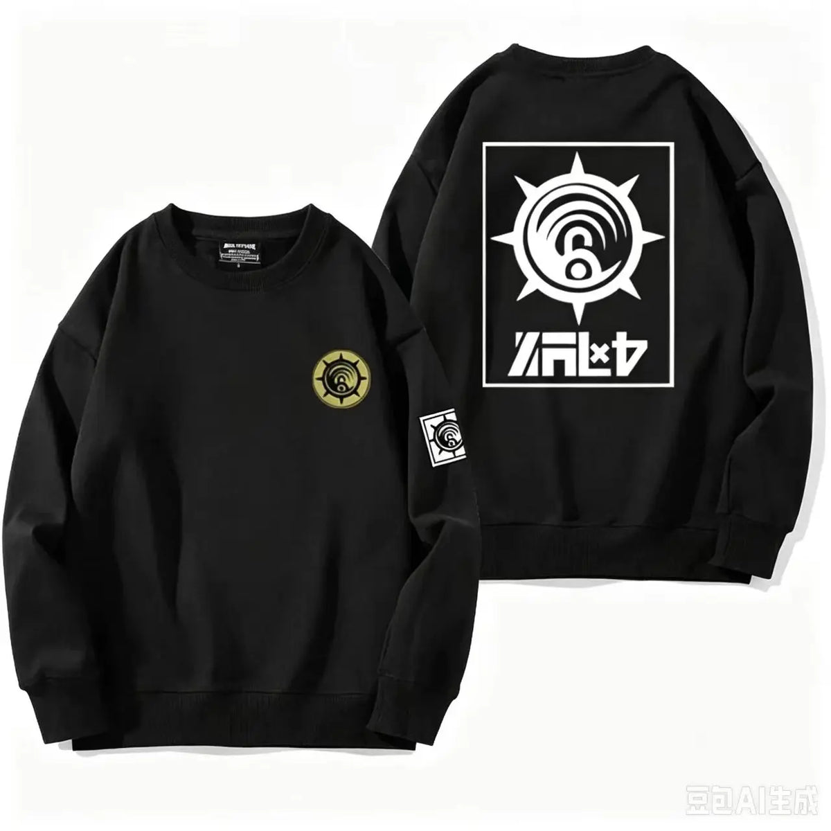 Gachiakuta Cleaners Logo Black Sweatshirt