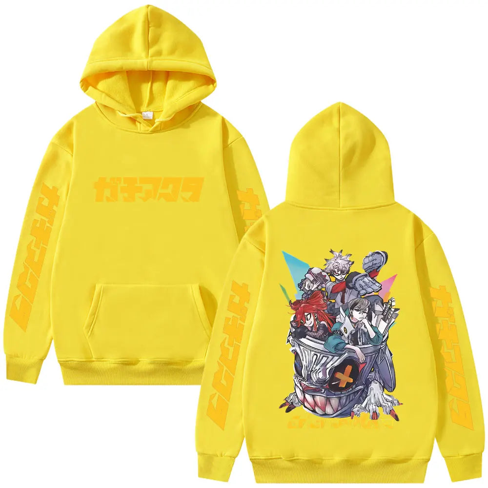 Gachiakuta Anime Team Akuta Yellow Hoodie