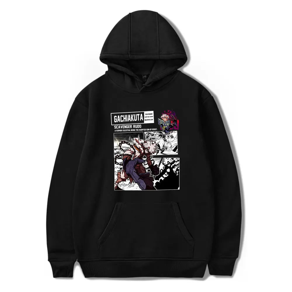 Gachiakuta Hoodie – Scavenger Rudo Black