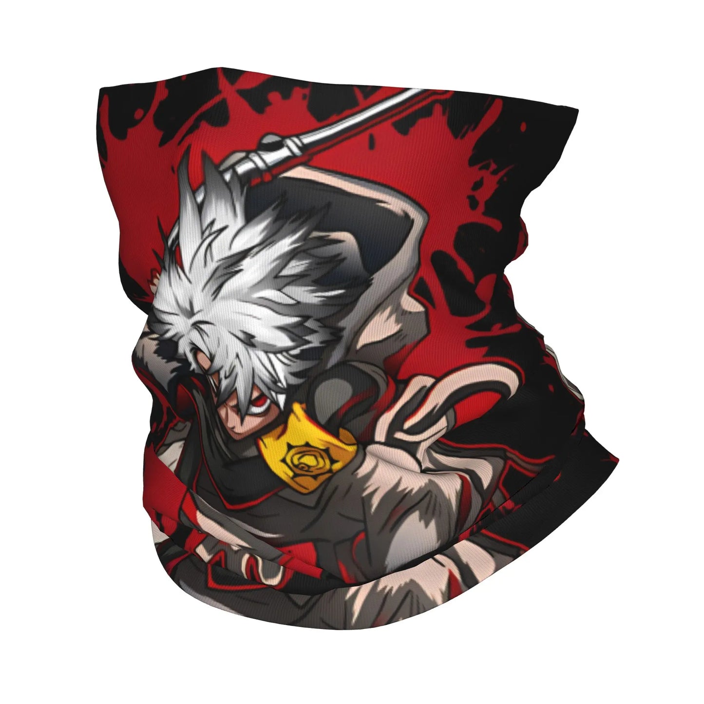 Gachiakuta Rudo Surebrec Red Combat Black Neck Gaiter