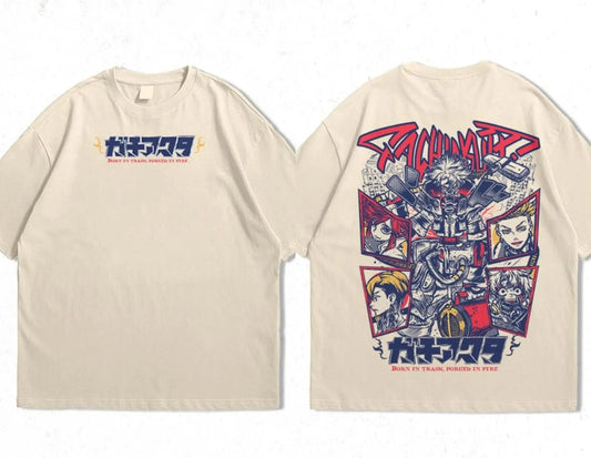 Gachiakuta Anime Rudo & Cleaners Team Beige T-Shirt
