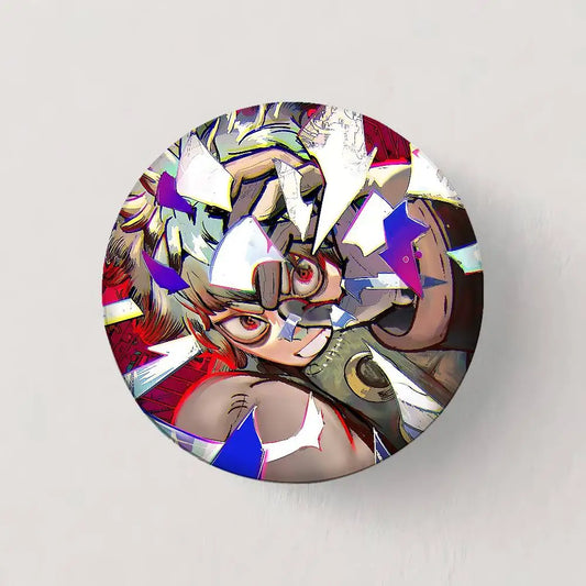 Gachiakuta Rudo Button Pin – Explosive Anime