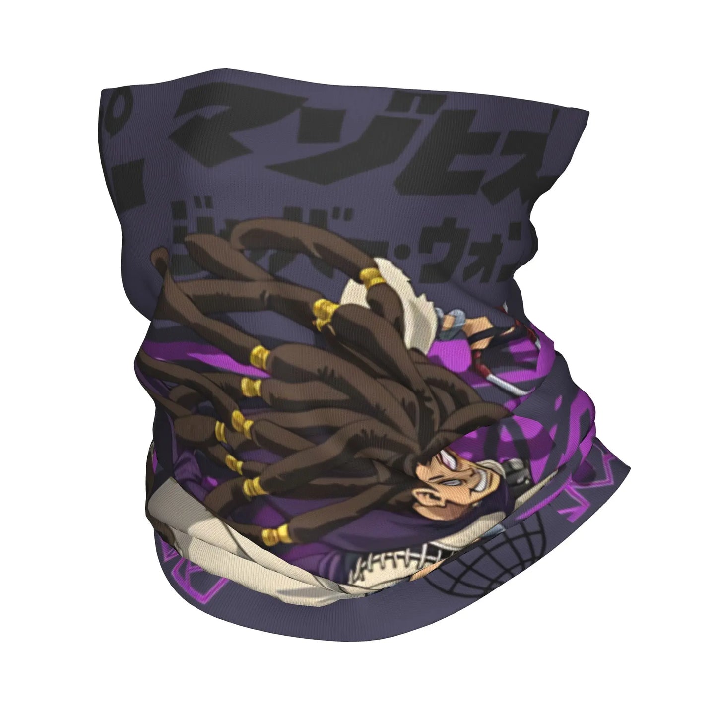 Gachiakuta Jabber Wonger Purple Motion Neck Gaiter