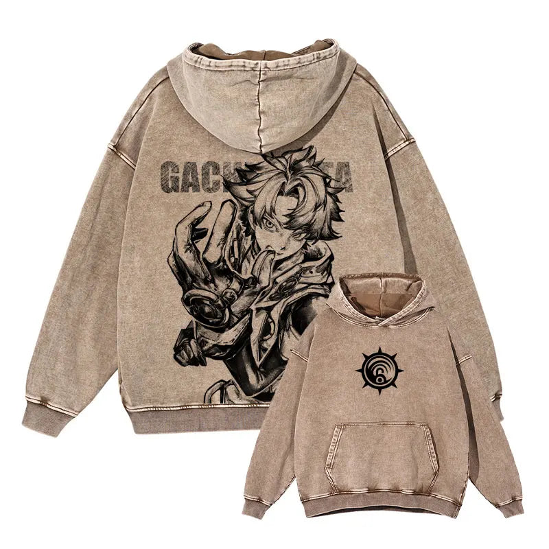 Limited Edition Gachiakuta Rudo Surebrec Beige Hoodie