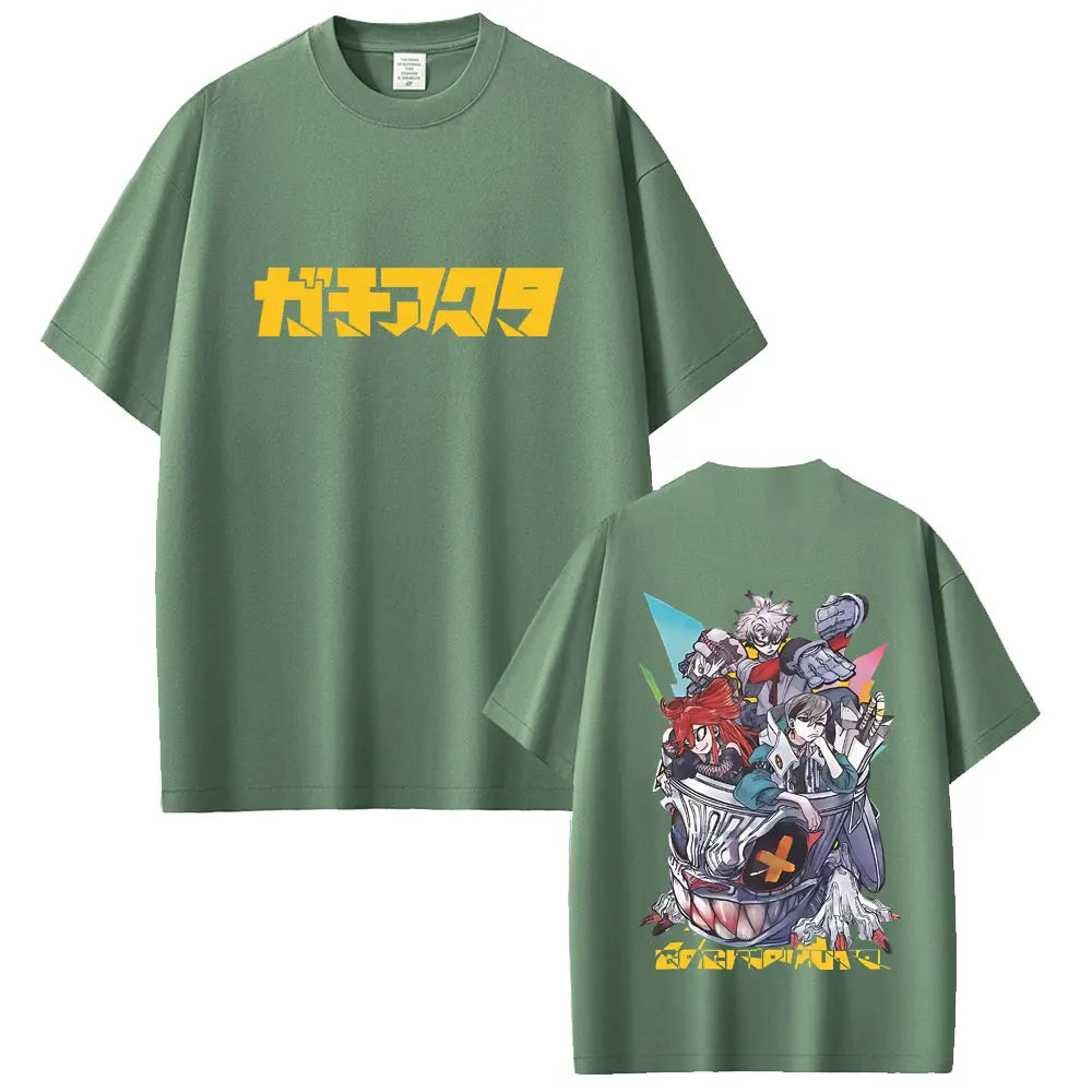 Gachiakuta Team Akuta Army Green Graphic T-Shirt