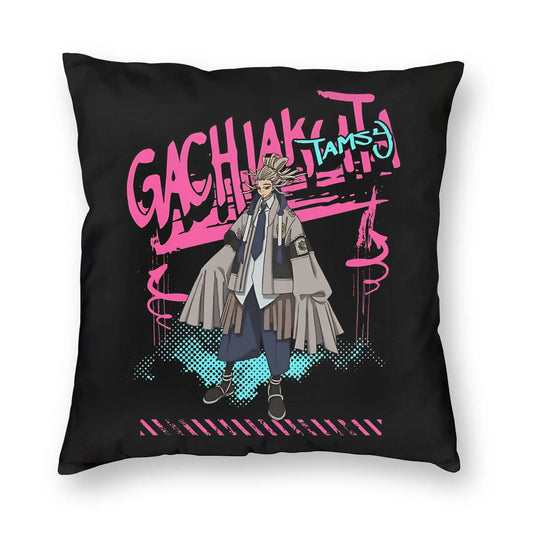 Gachiakuta Tamsy Caines Team Eager Graffiti Black Cushion