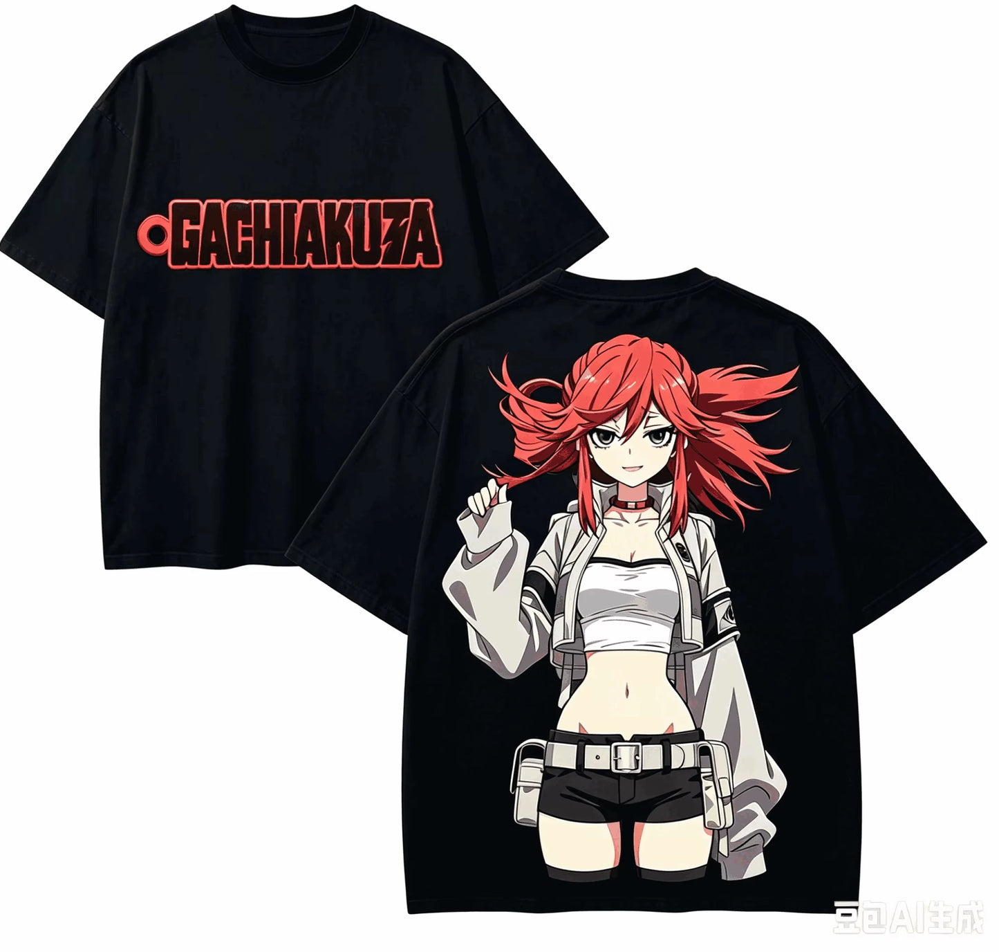 Gachiakuta Riyo Reaper Black Anime T-Shirt