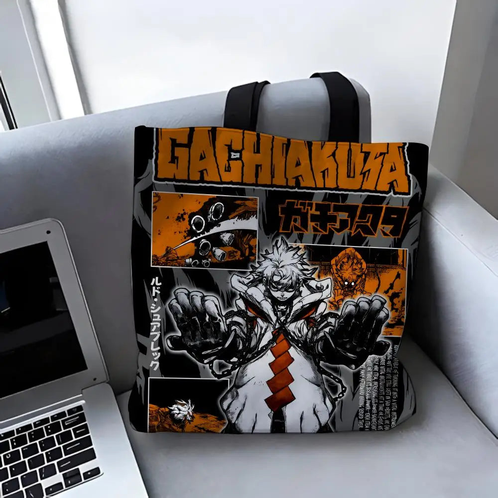 Gachiakuta Rudo Jinki Orange Black Tote Bag
