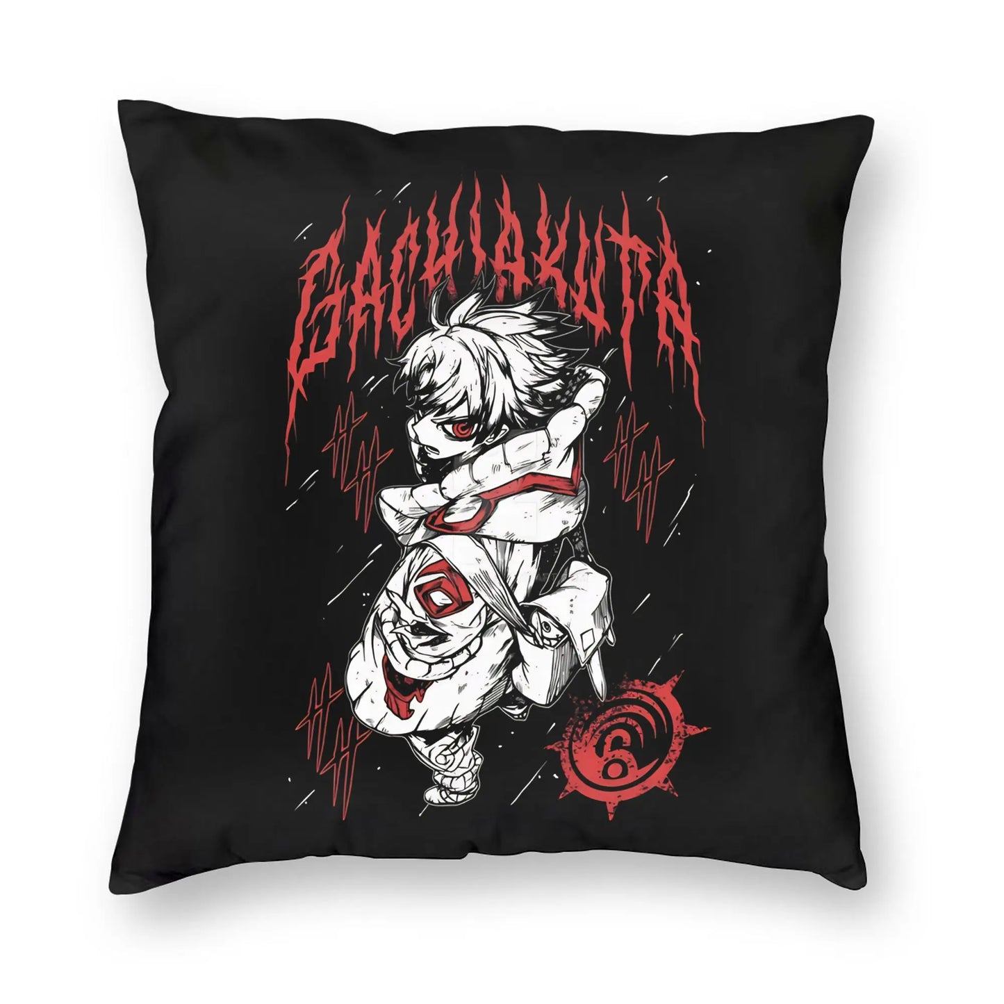 Gachiakuta Rudo Surebrec Red Eye Limited Edition Black Cushion