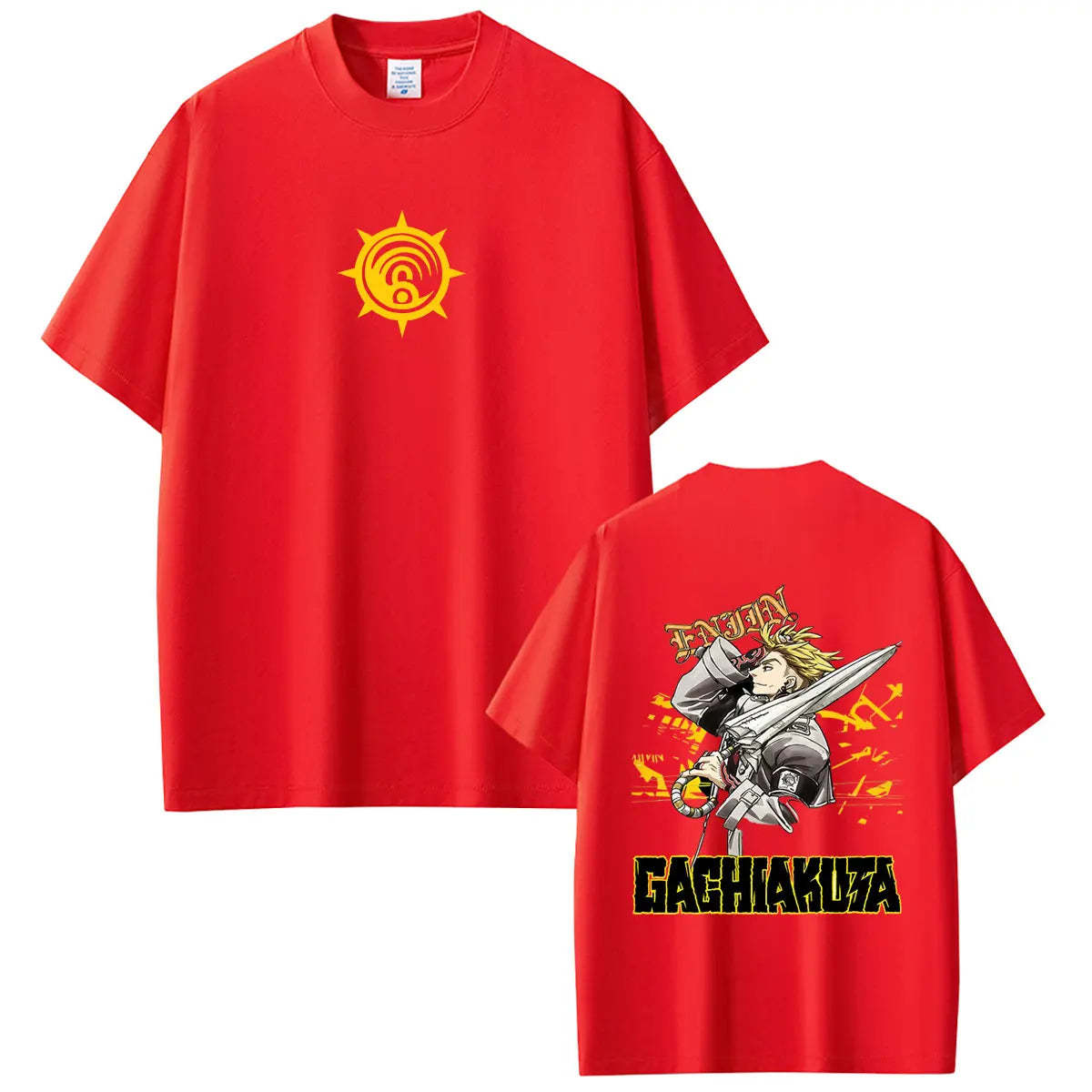 Gachiakuta Enjin Umbreaker Cleaner Red T-Shirt