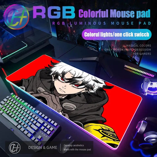 Gachiakuta RGB Gaming Mouse Pad XXL – Red Anime Desk Mat
