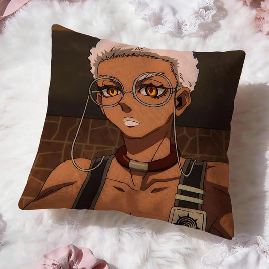 Gachiakuta Semiu Golden Eyes Portrait Decorative Throw Pillow