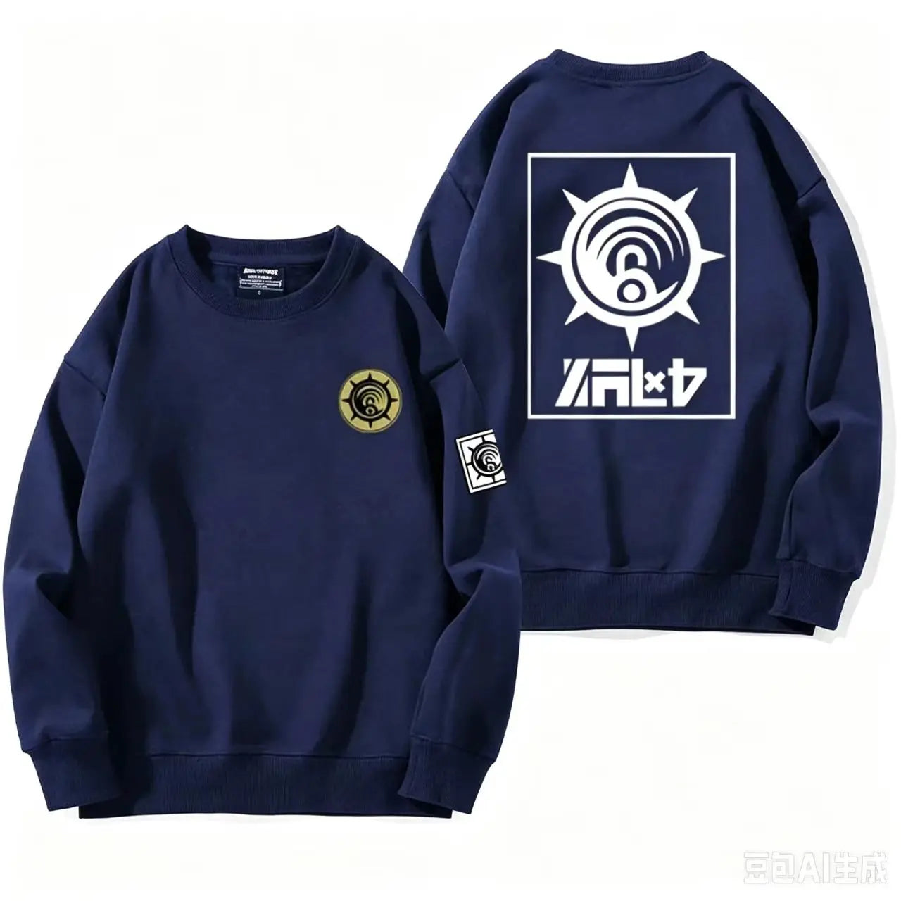 Gachiakuta Cleaners Logo Navy Blue Sweatshirt