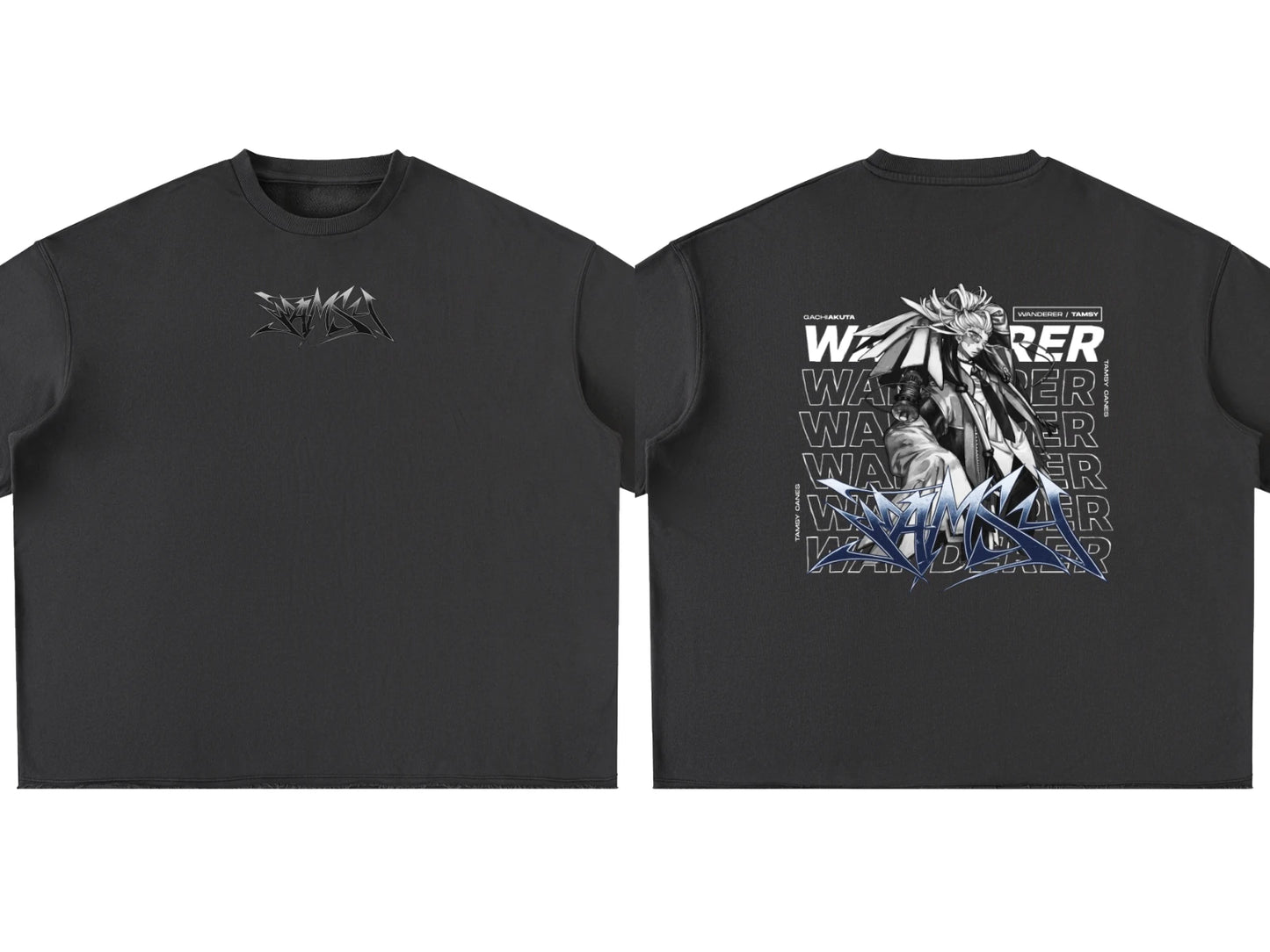 Anime Gachiakuta Tamsy Caines Dark Grey T-Shirt