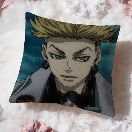 Gachiakuta Enjin Confident Portrait Decorative Throw Pillow