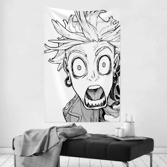 Enjin Gachiakuta Manga Tapestry – Shock Panel Black & White