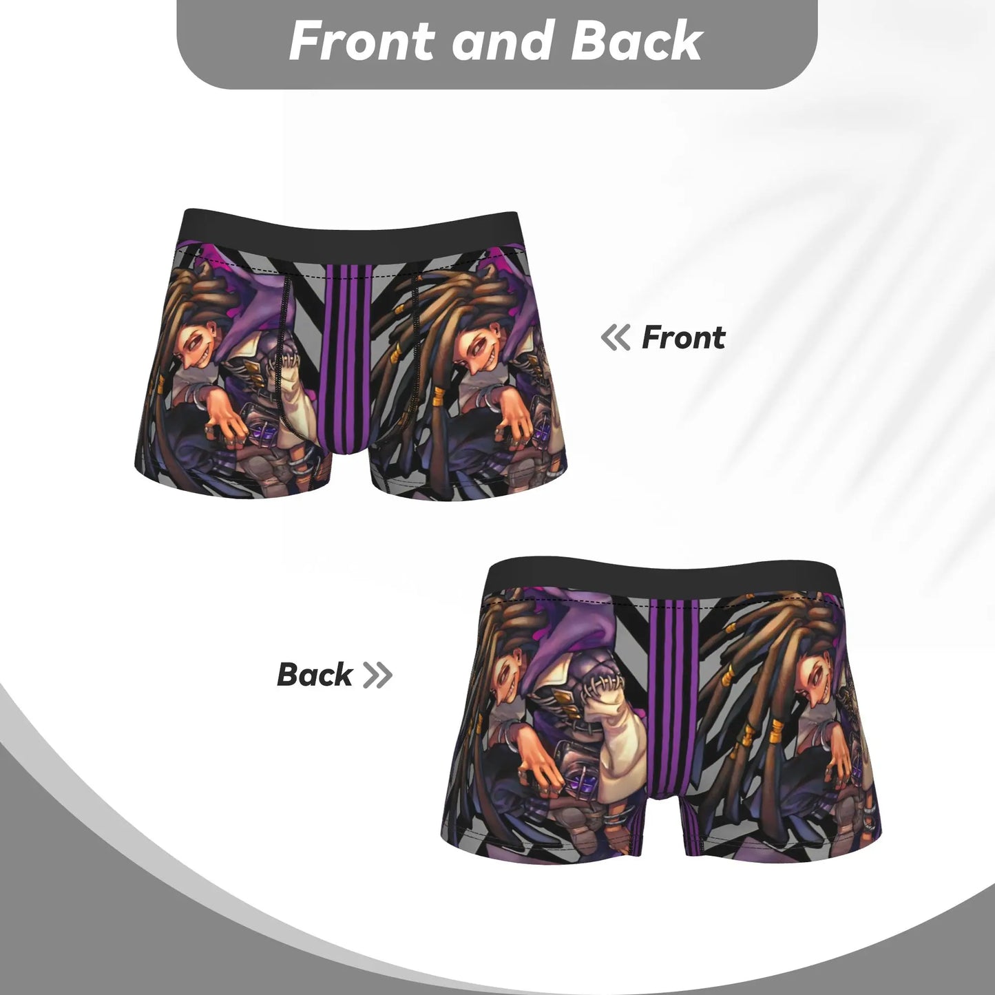 Gachiakuta Rudo Graphic Black Boxer Briefs