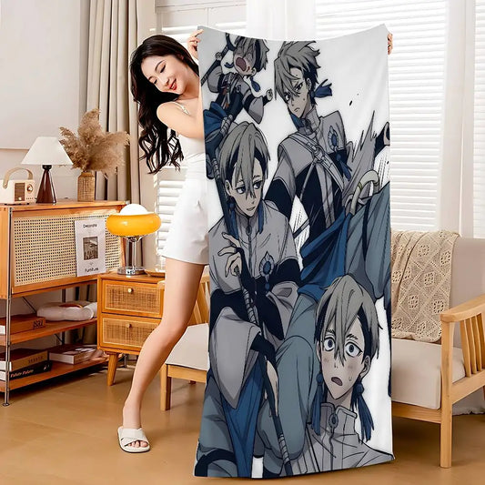Gachiakuta Zanka Nijiku Character Collage Beach Towel