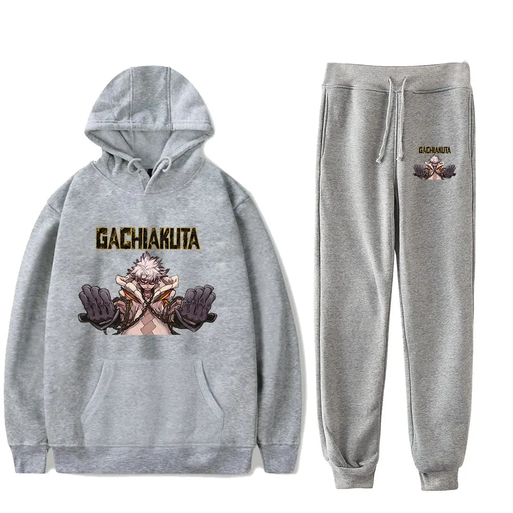 Gachiakuta Rudo Surebrec Tracksuit – Black Anime Hoodie & Sweatpants Set
