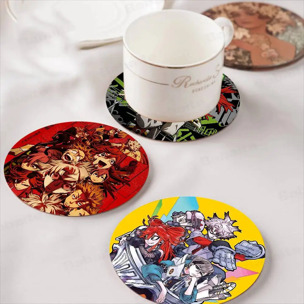 Gachiakuta Rudo Surebrec Wooden Drink Coaster Anti Slip