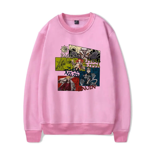 Gachiakuta Character Panel Sweatshirt – Pink