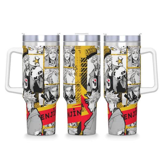 Gachiakuta Enjin Yellow Manga Collage 40oz Stainless Steel Tumbler