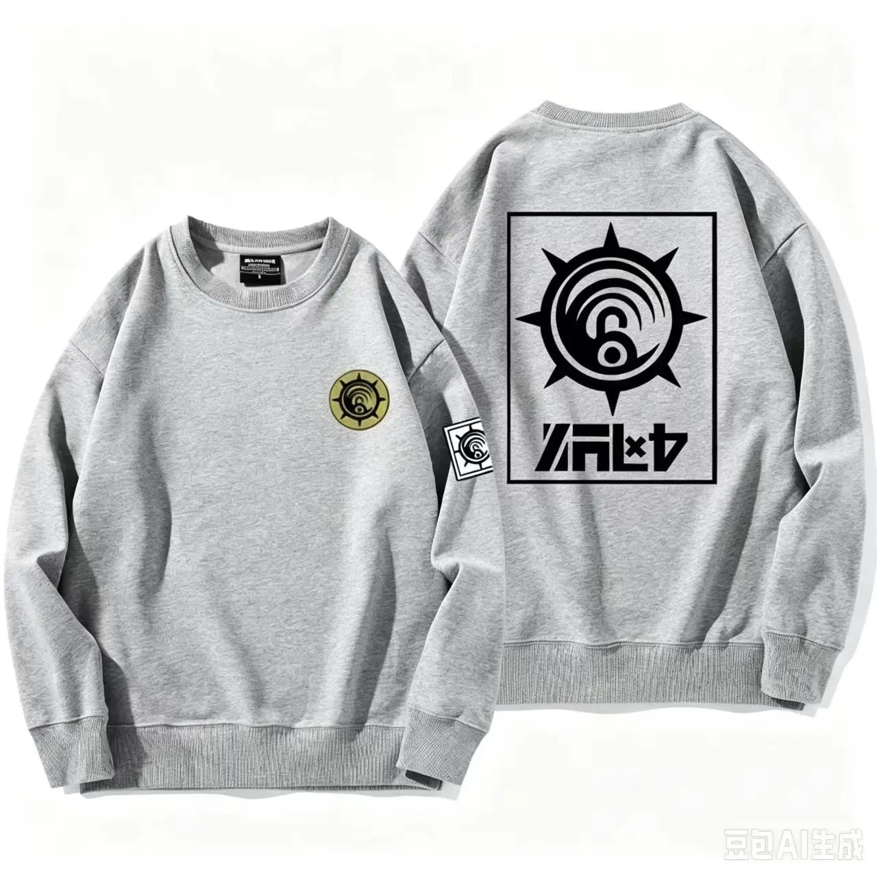 Gachiakuta Cleaners Logo Gray Sweatshirt
