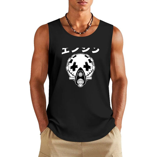 Gachiakuta Anime Enjin Mask Tank Top Black
