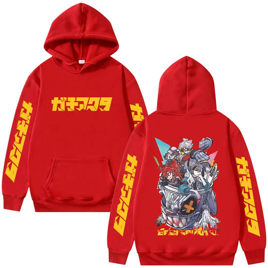 Gachiakuta Anime Team Akuta Red Hoodie