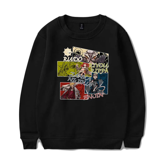 Gachiakuta Character Panel Sweatshirt – Black