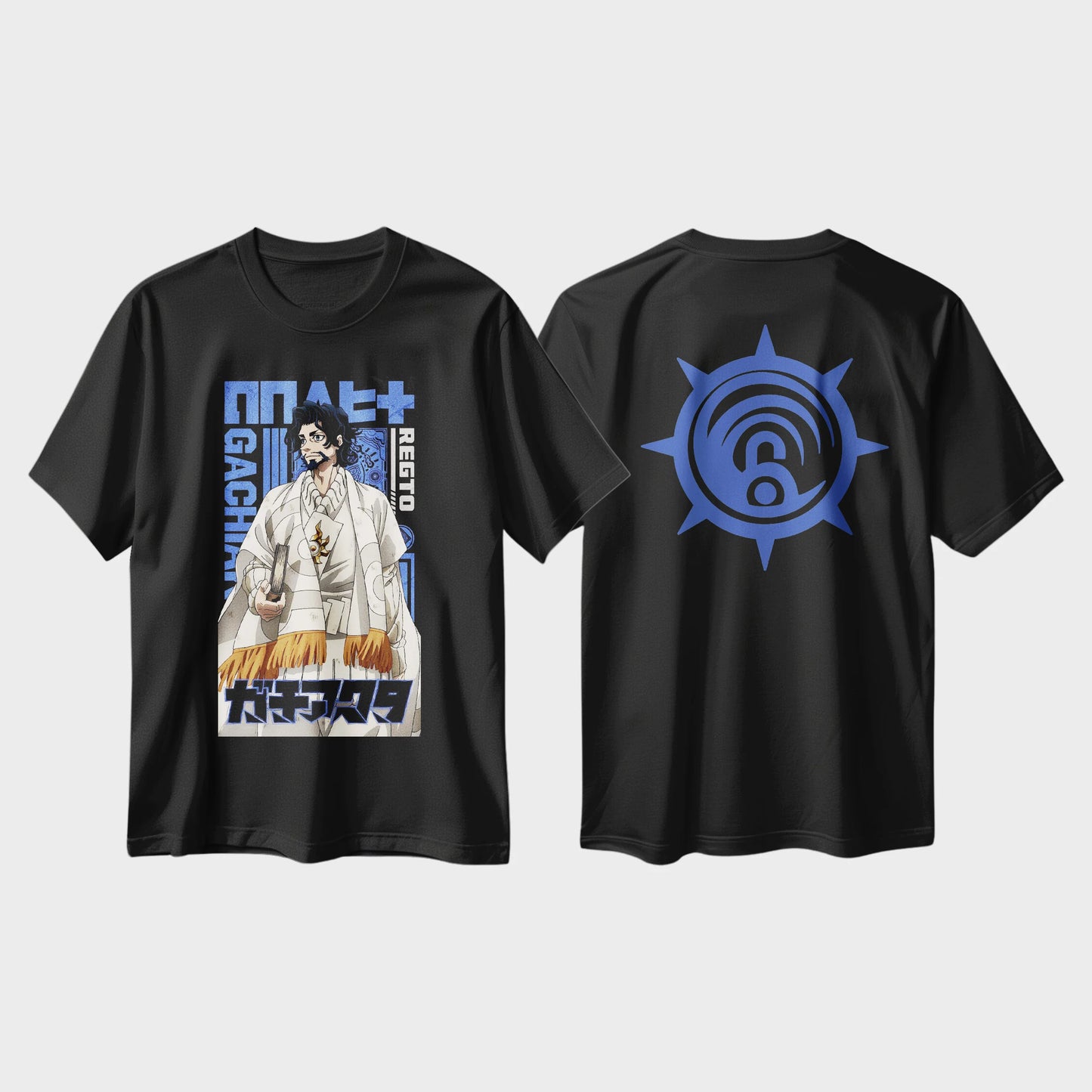 Anime Gachiakuta Regto Black T-Shirt
